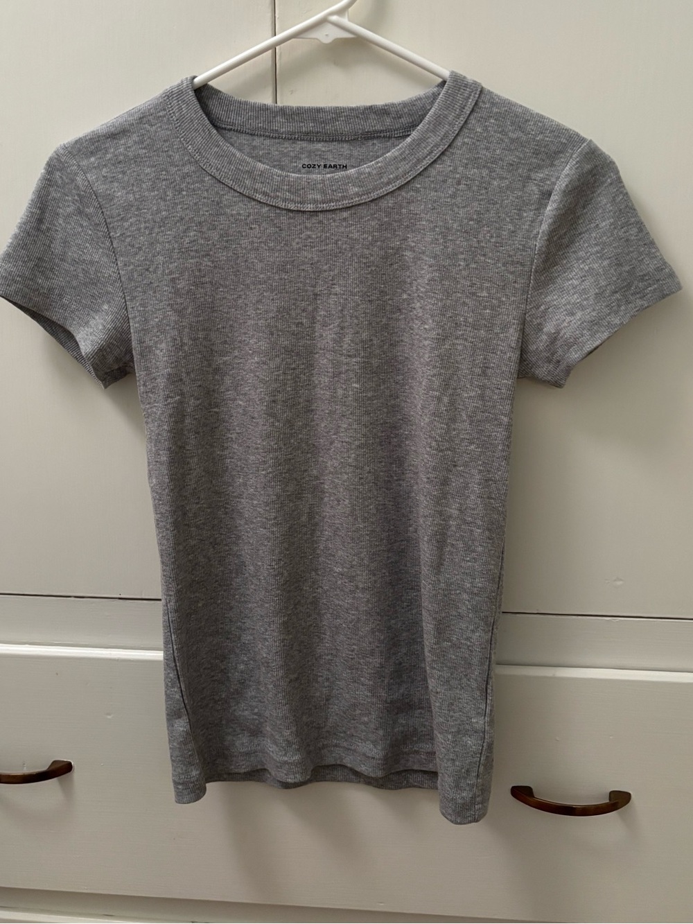 Cozy Earth Slim Fit Ribbed Tee